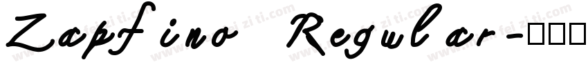 Zapfino Regular字体转换